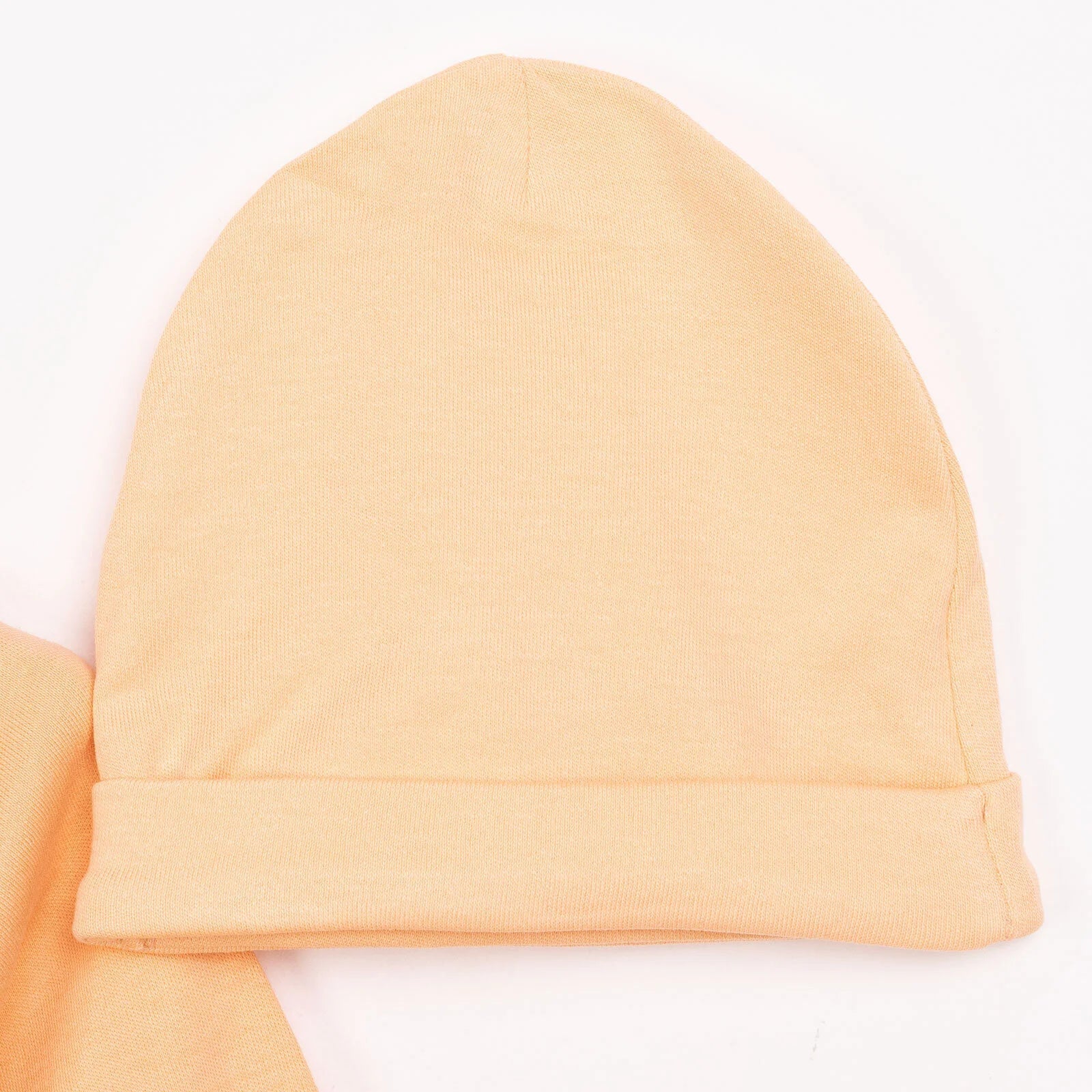 HelloBaby Newborn Organic Wrapover Top - Hat - Orange - mezetto ebebek ebebek