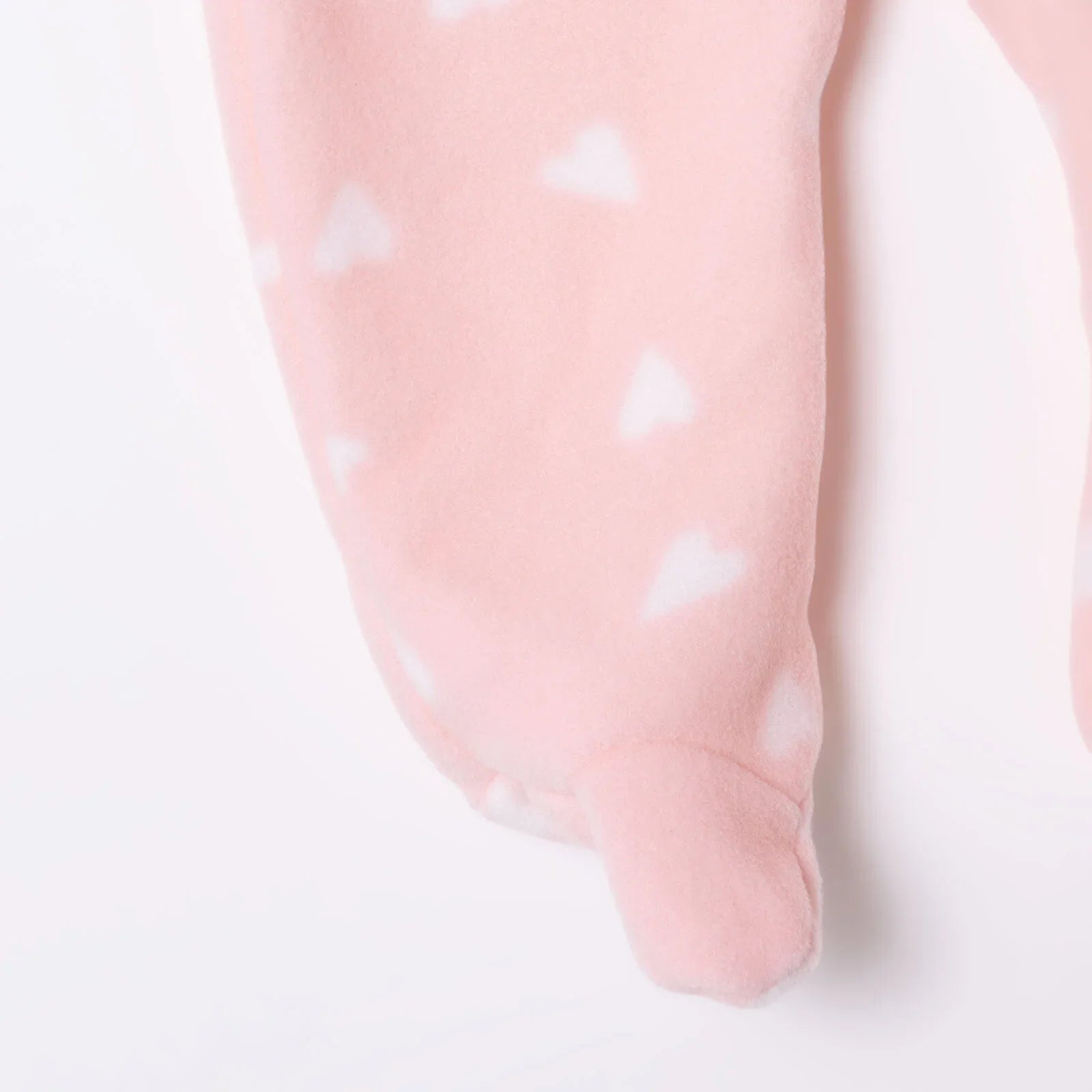 HelloBaby Newborn Polar Footed Jumpsuit - Pink Printed - mezetto ebebek ebebek