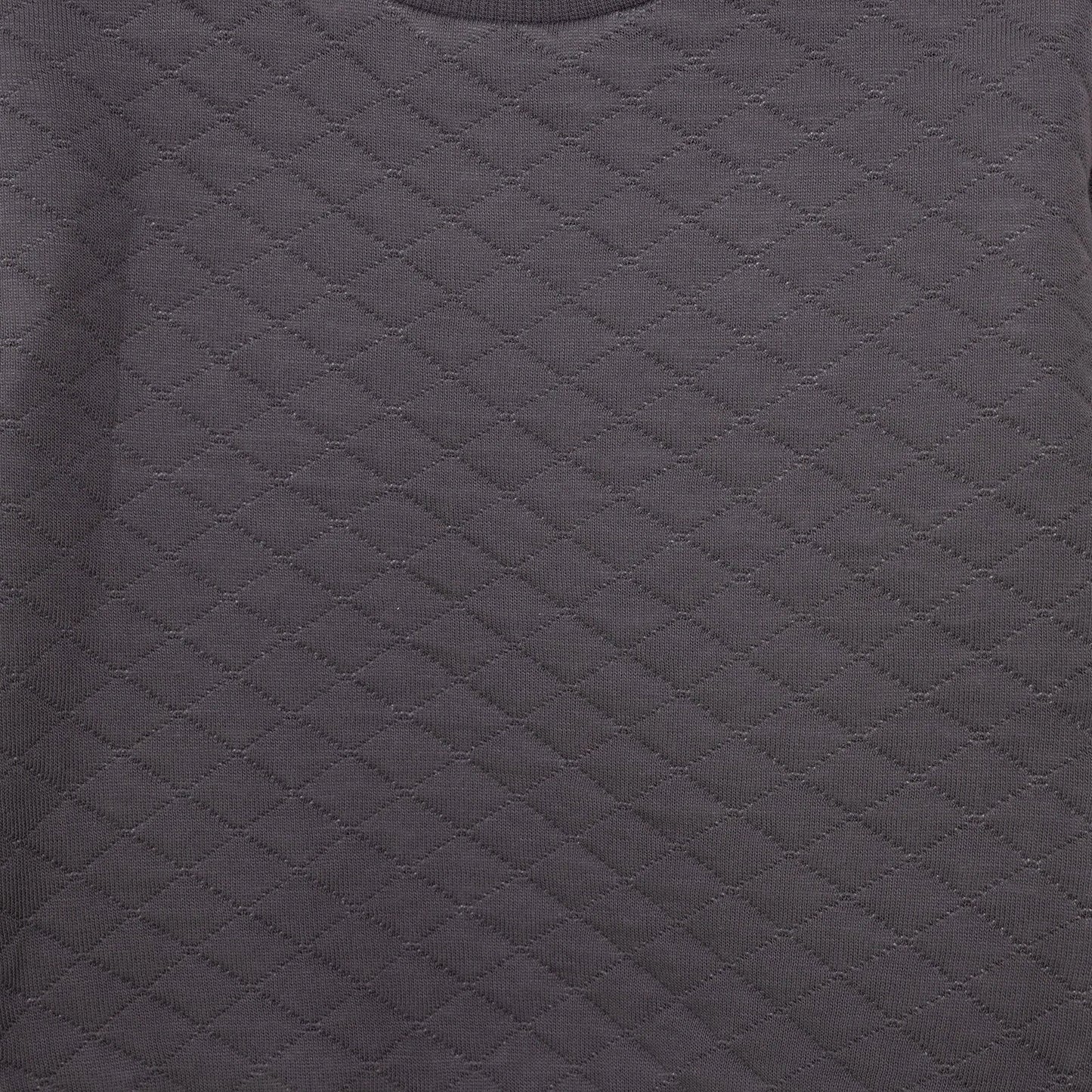 HelloBaby Newborn Quilted Sweatshirt - Footed Bottom - Charcoal - mezetto ebebek ebebek