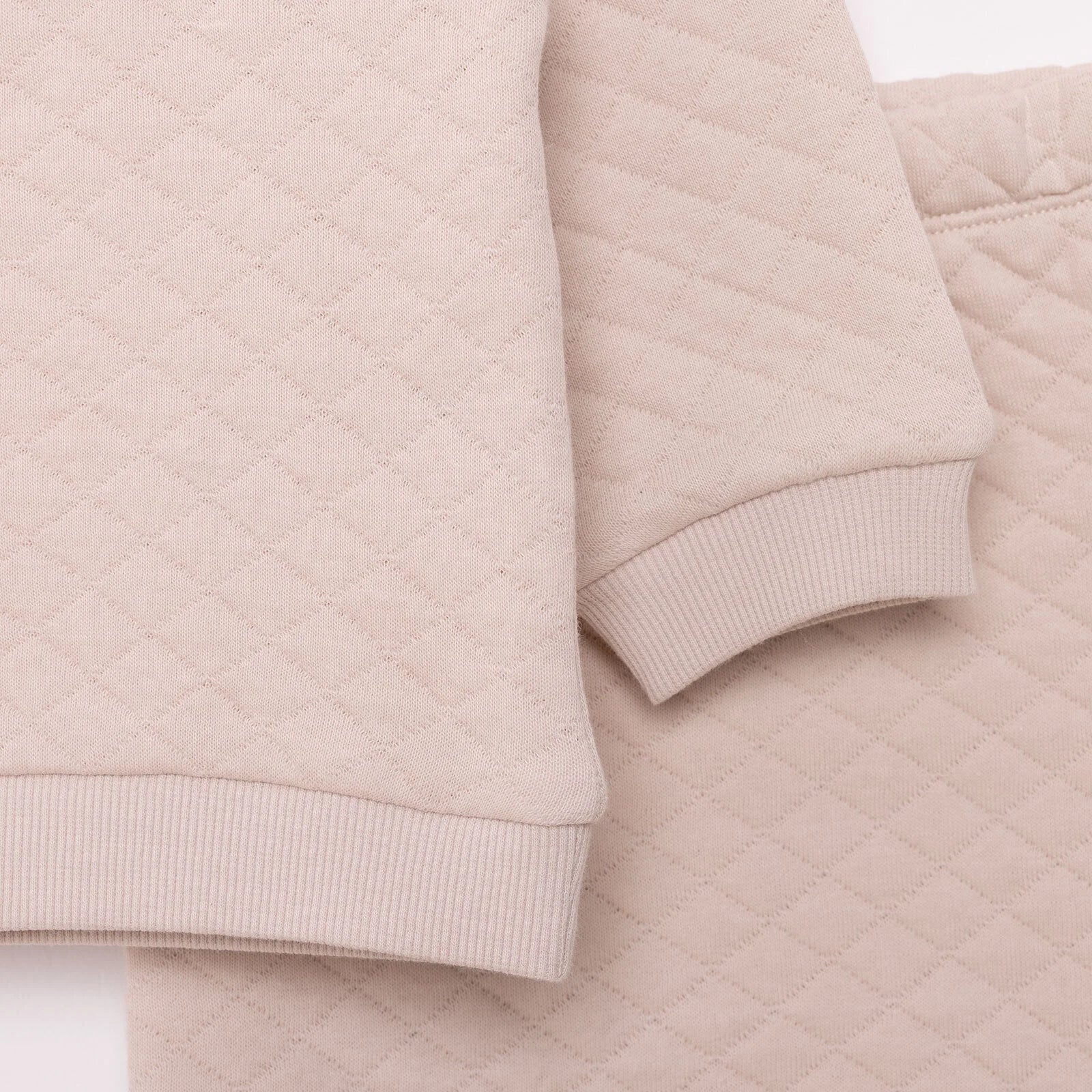 HelloBaby Newborn Quilted Sweatshirt - Footed Bottom - Grey - mezetto ebebek ebebek