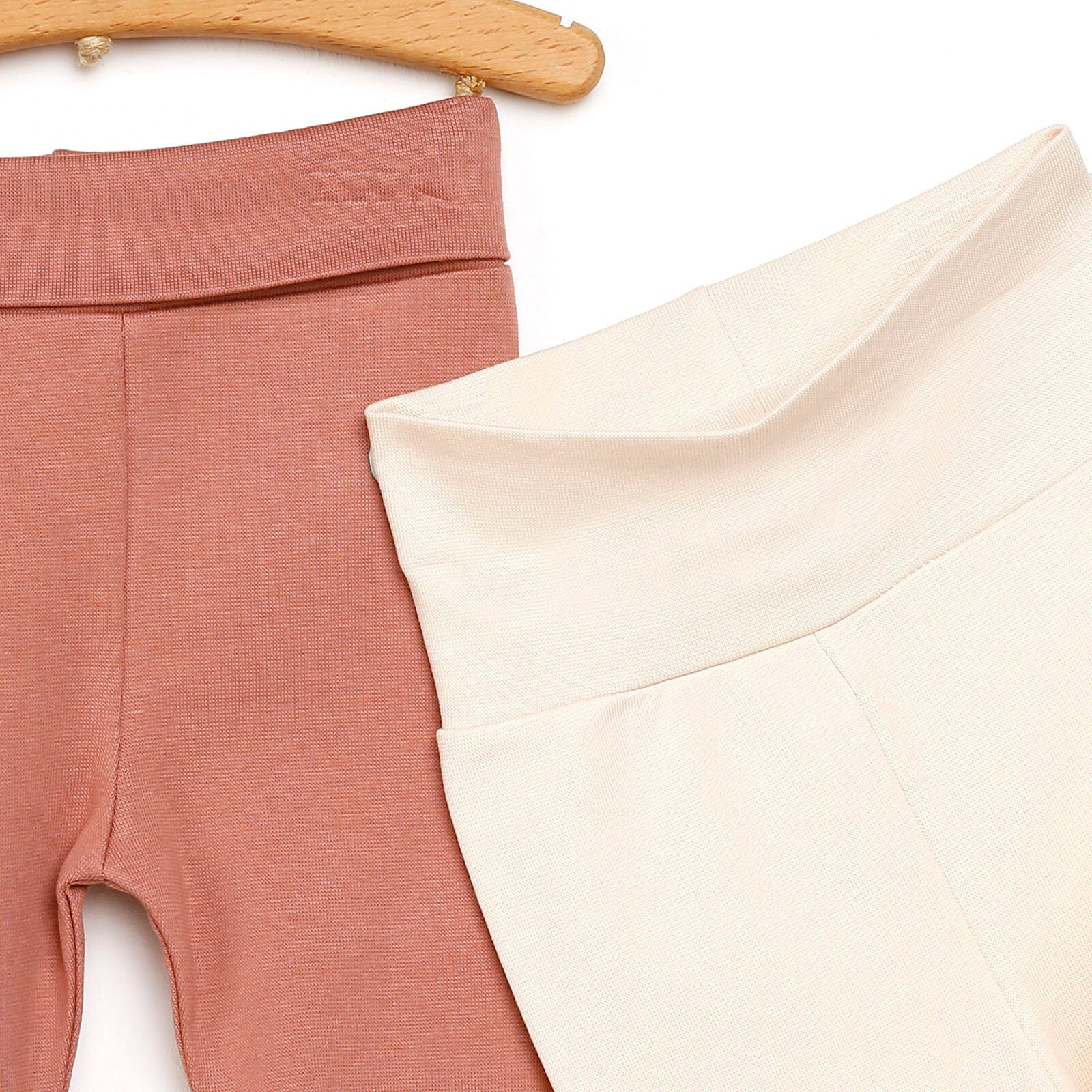HelloBaby Newborn Relaxed Fit High Fold - Light Rose - mezetto ebebek ebebek