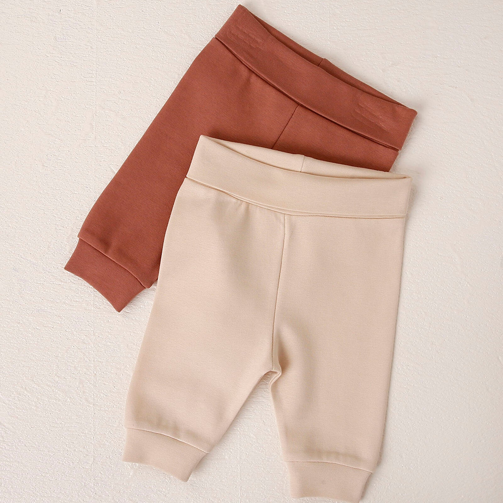 HelloBaby Newborn Relaxed Fit High Fold - Light Rose - mezetto ebebek ebebek