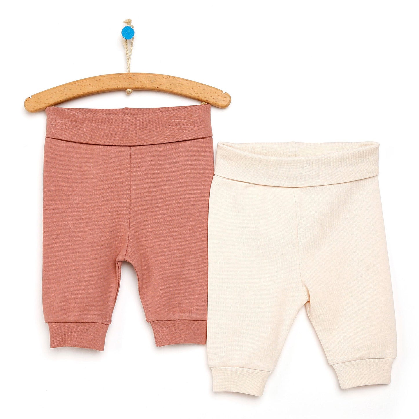 HelloBaby Newborn Relaxed Fit High Fold - Light Rose - mezetto ebebek ebebek