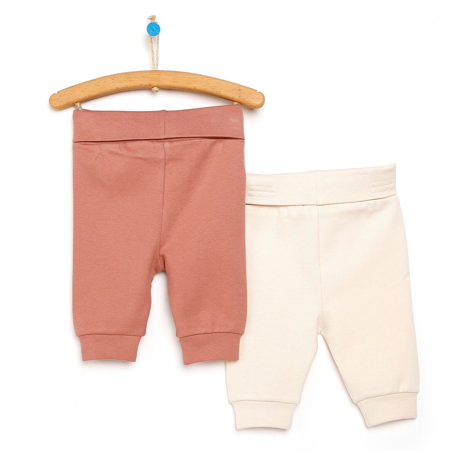 HelloBaby Newborn Relaxed Fit High Fold - Light Rose - mezetto ebebek ebebek