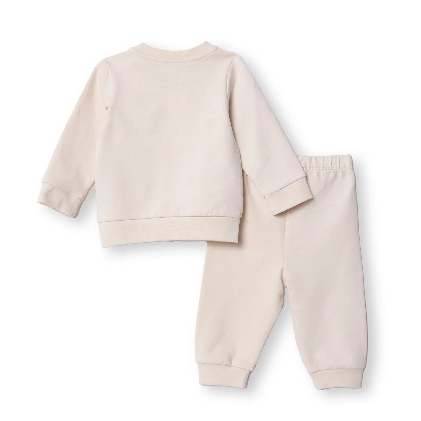 HelloBaby Newborn Sweatshirt - Footless Bottom - Beige - mezetto ebebek ebebek