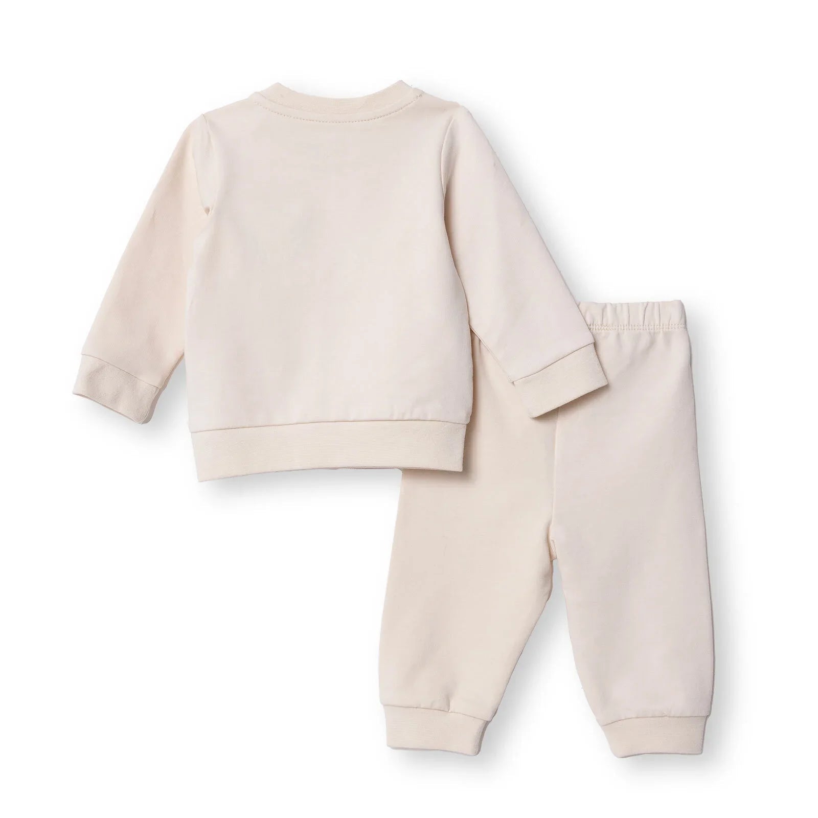 HelloBaby Newborn Sweatshirt - Footless Bottom - Beige - mezetto ebebek ebebek