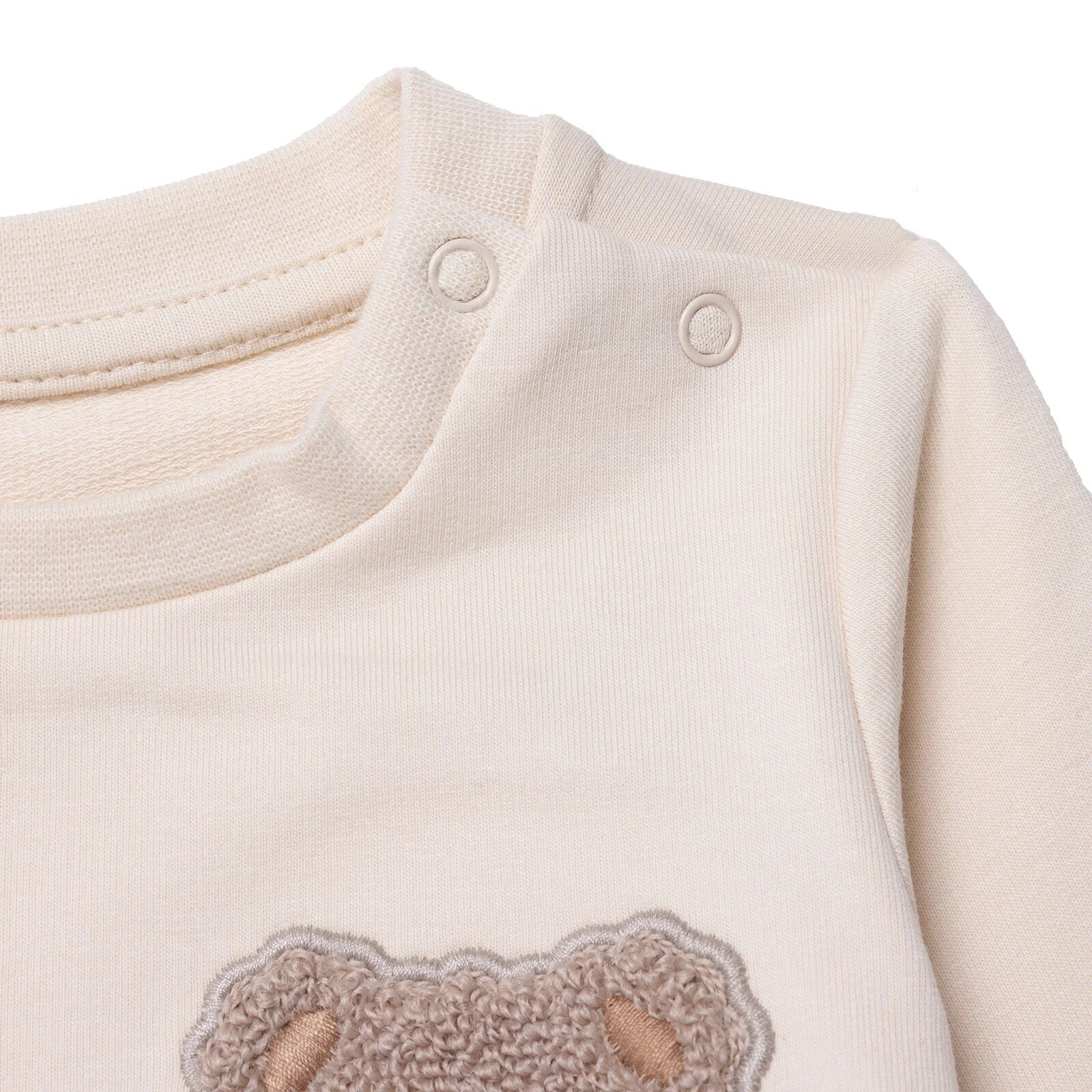 HelloBaby Newborn Sweatshirt - Footless Bottom - Beige - mezetto ebebek ebebek