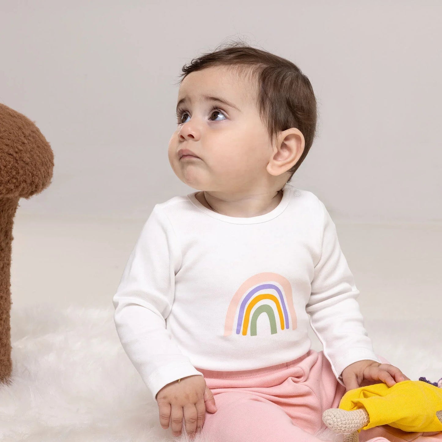 HelloBaby Newborn Unisex 4 pcs Starter Set - Light Pink - mezetto ebebek ebebek