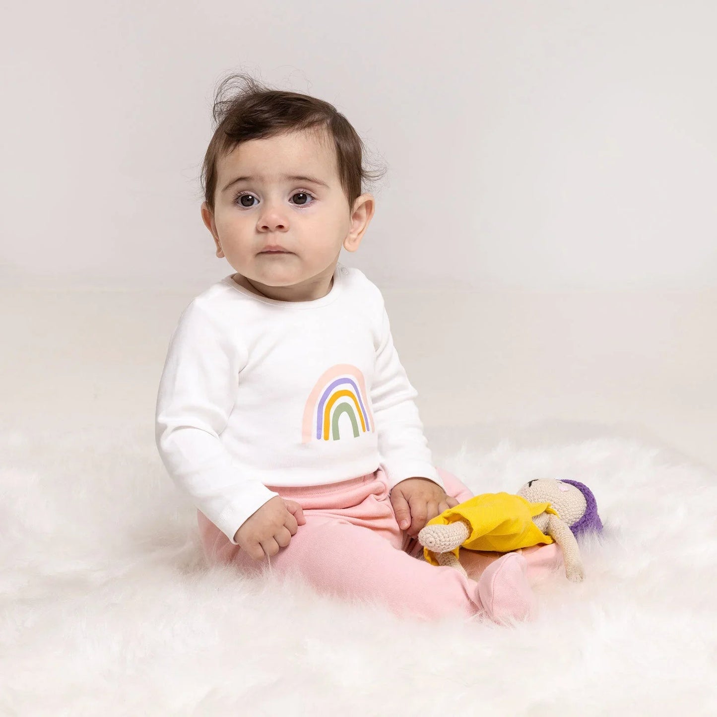 HelloBaby Newborn Unisex 4 pcs Starter Set - Light Pink - mezetto ebebek ebebek