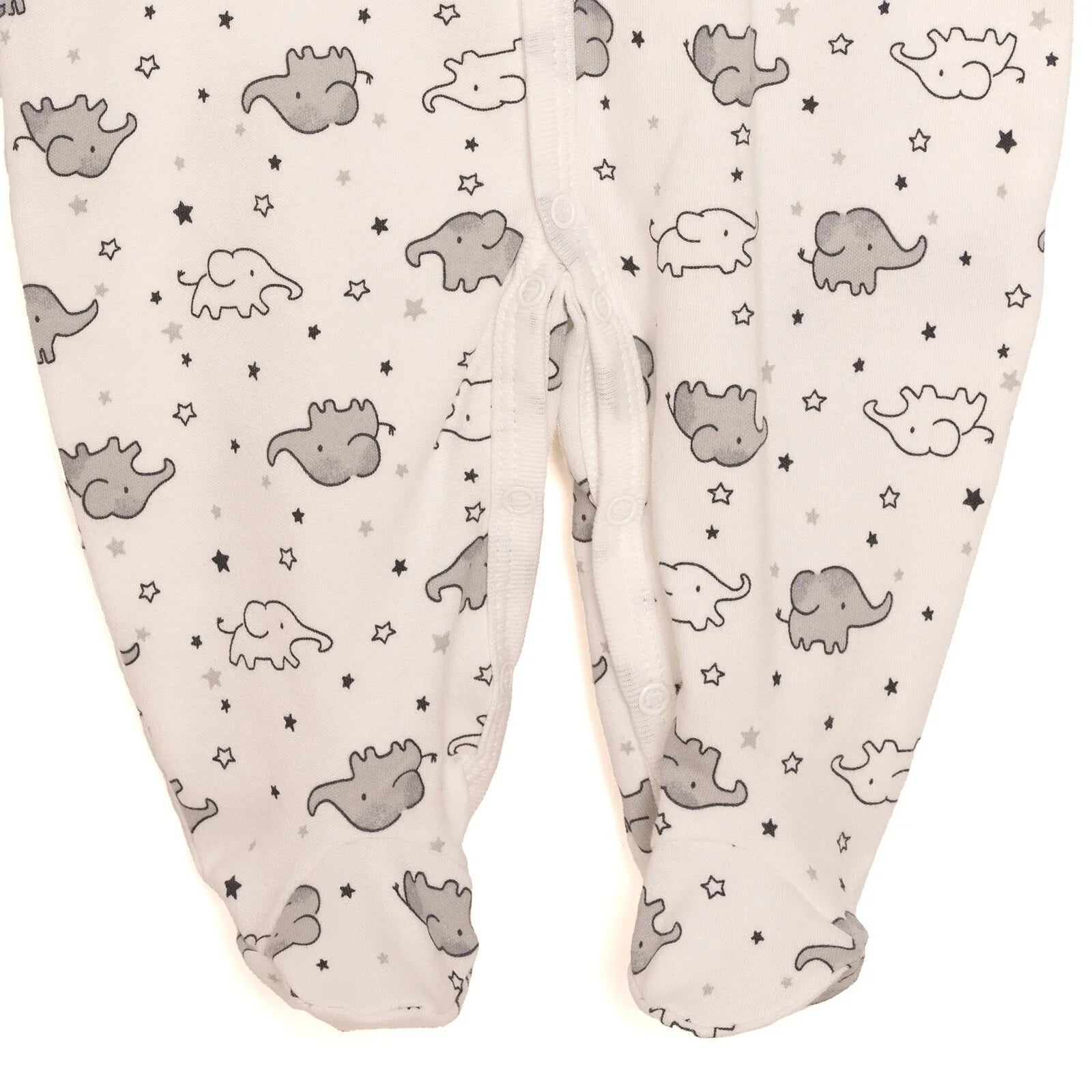 HelloBaby Newborn Unisex Baby Footed Jumpsuit - Body - Hat - Ecru - mezetto ebebek ebebek
