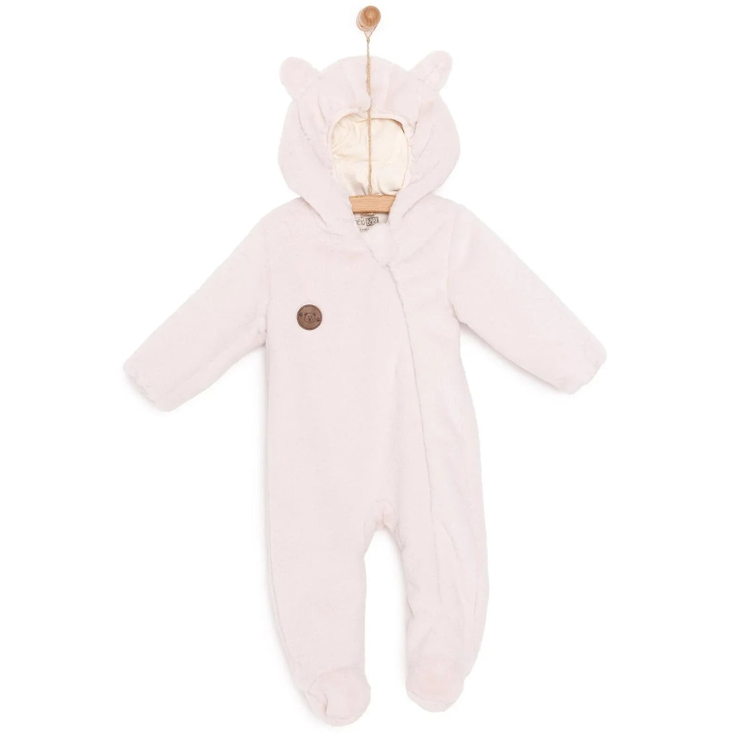 HelloBaby Newborn Unisex Baby Jumpsuit - Beige - mezetto ebebek ebebek