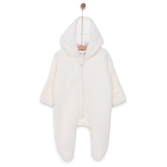HelloBaby Newborn Unisex Baby Jumpsuit - Ecru - mezetto ebebek ebebek