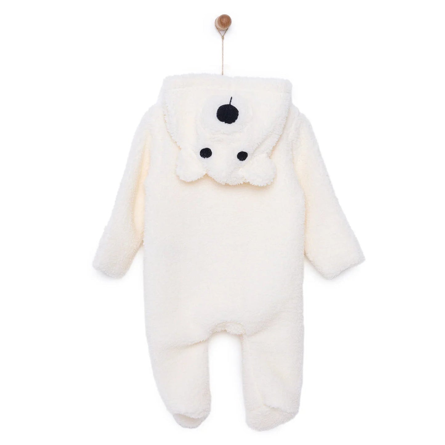 HelloBaby Newborn Unisex Baby Jumpsuit - Ecru - mezetto ebebek ebebek