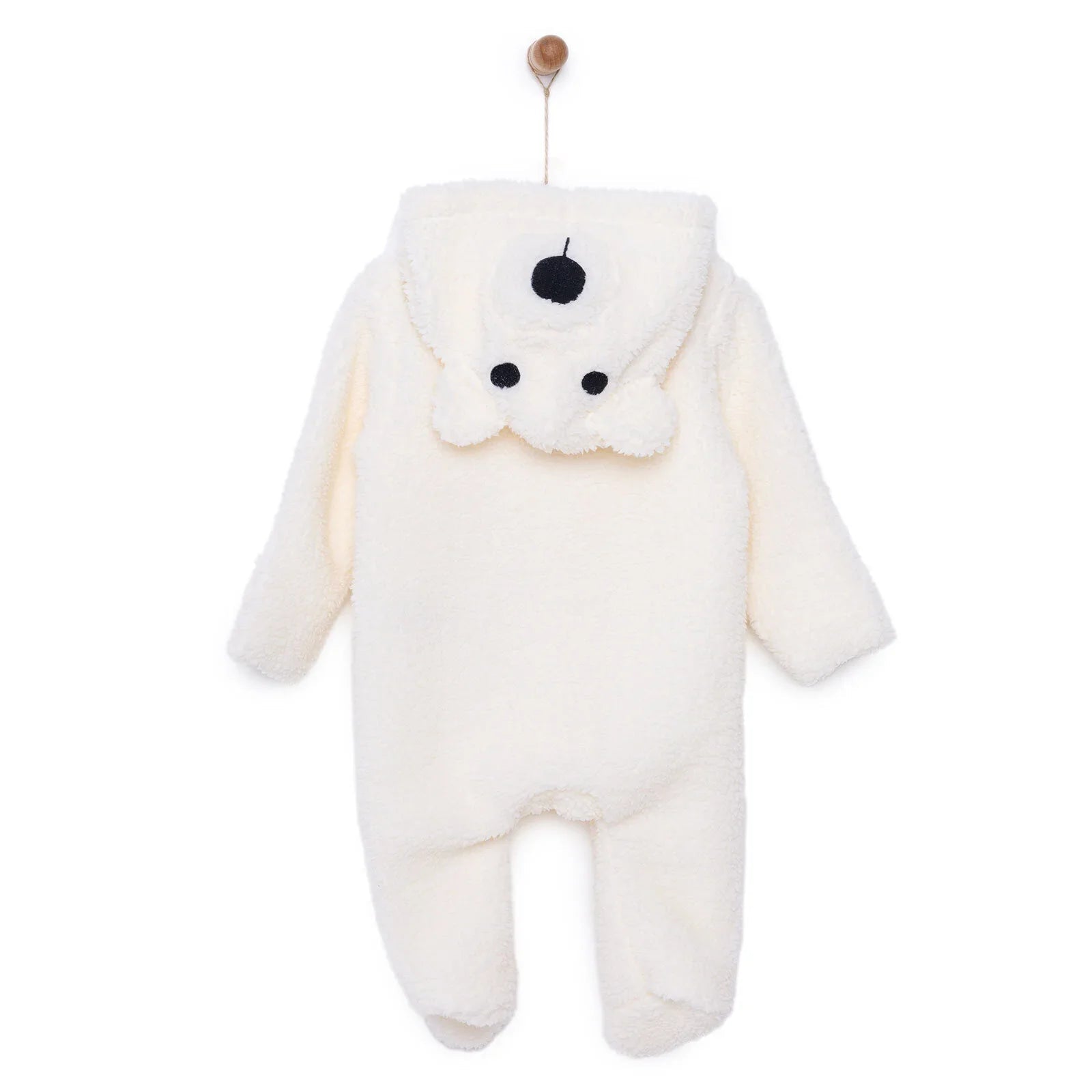 HelloBaby Newborn Unisex Baby Jumpsuit - Ecru - mezetto ebebek ebebek
