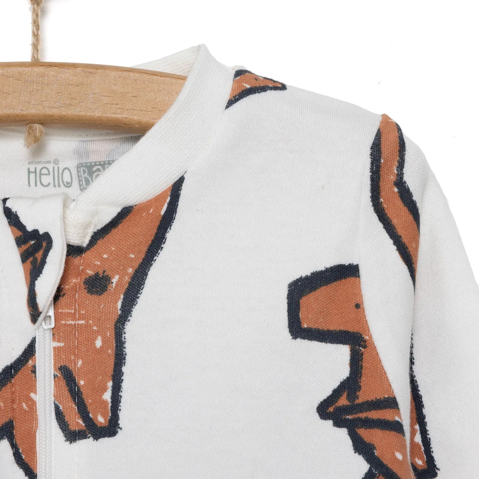 HelloBaby Newborn Unisex Jumpsuit - Ecru - mezetto ebebek ebebek