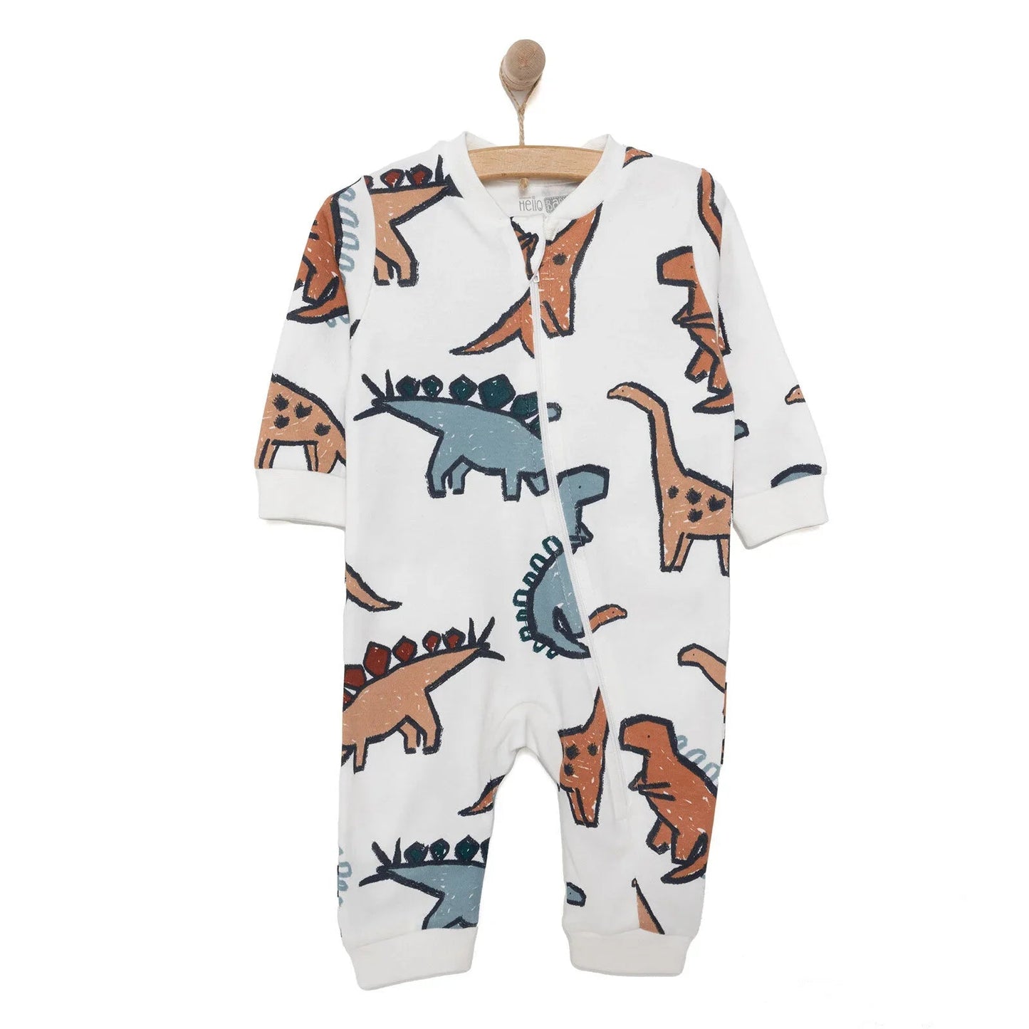 HelloBaby Newborn Unisex Jumpsuit - Ecru - mezetto ebebek ebebek