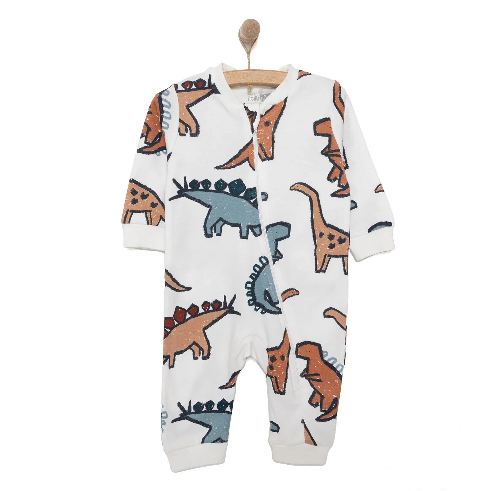 HelloBaby Newborn Unisex Jumpsuit - Ecru - mezetto ebebek ebebek