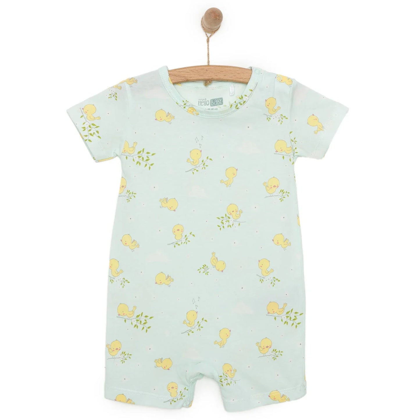HelloBaby Newborn Unisex Short Overalls - Multicolour - mezetto ebebek ebebek