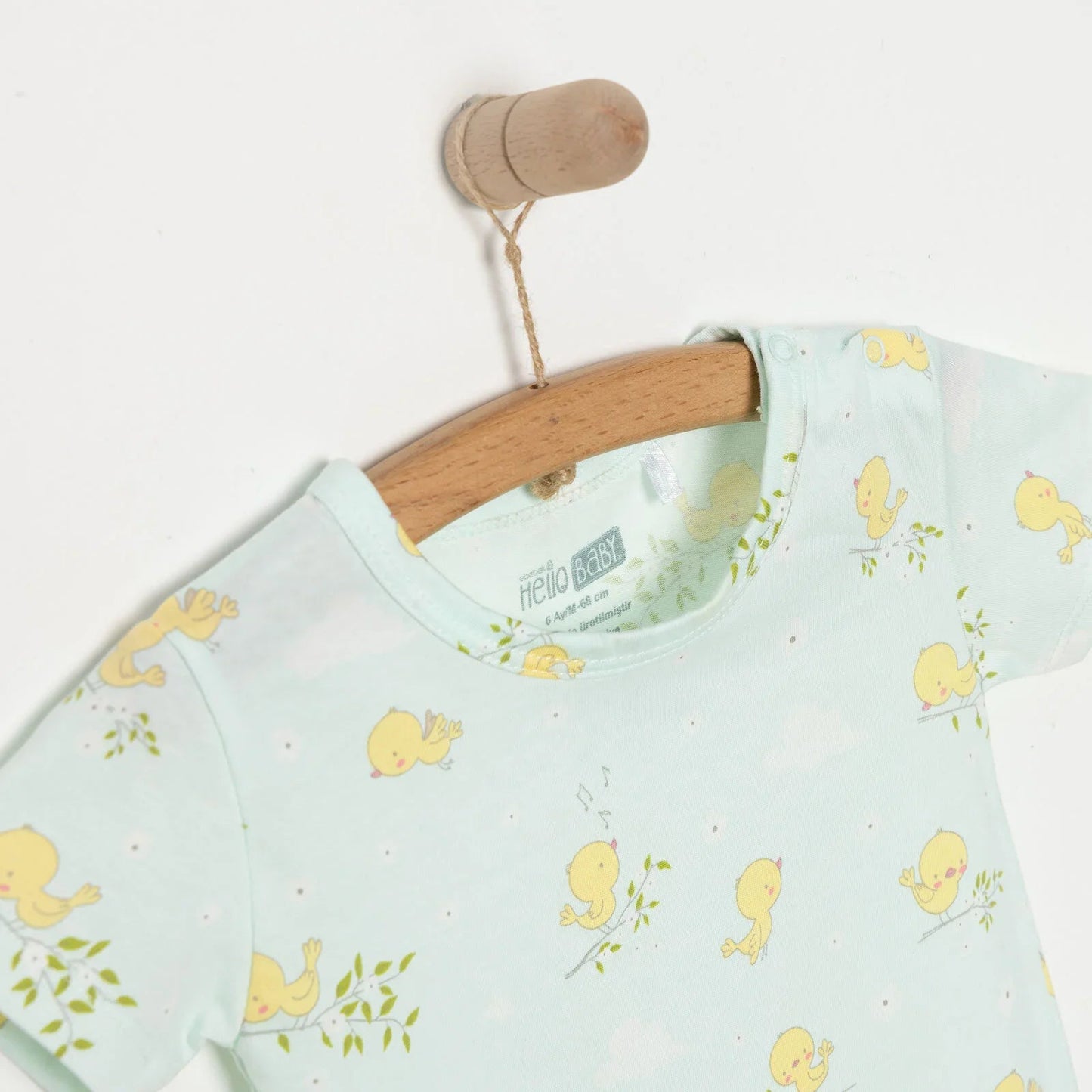 HelloBaby Newborn Unisex Short Overalls - Multicolour - mezetto ebebek ebebek