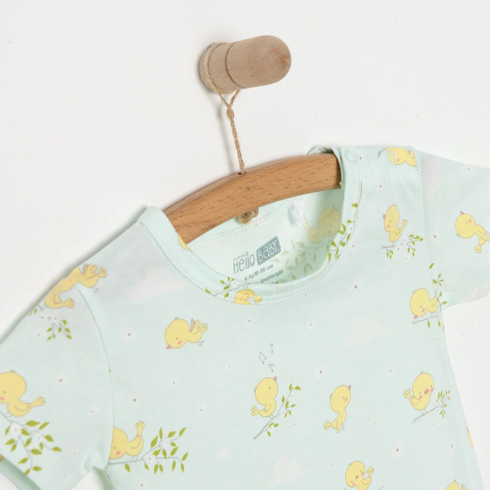 HelloBaby Newborn Unisex Short Overalls - Multicolour - mezetto ebebek ebebek