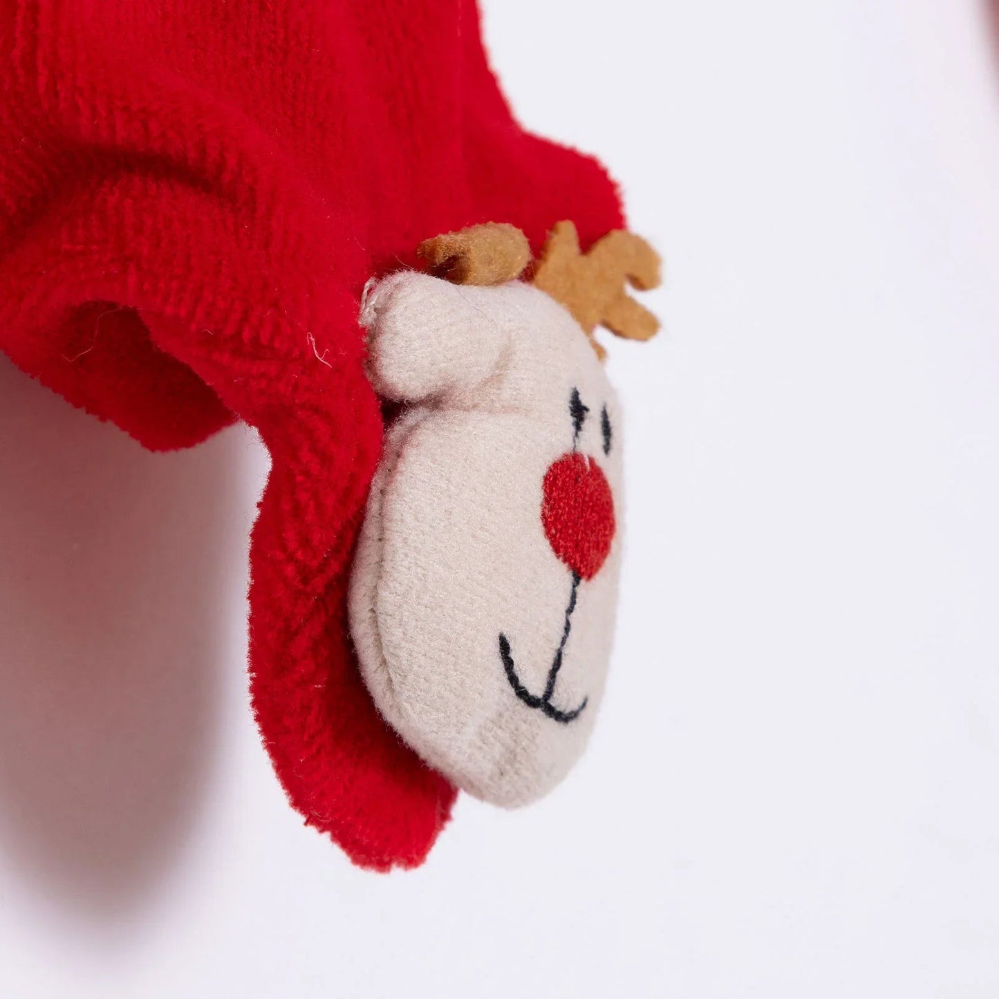 HelloBaby Newborn Velvet Footed Bottom - Red - mezetto ebebek ebebek