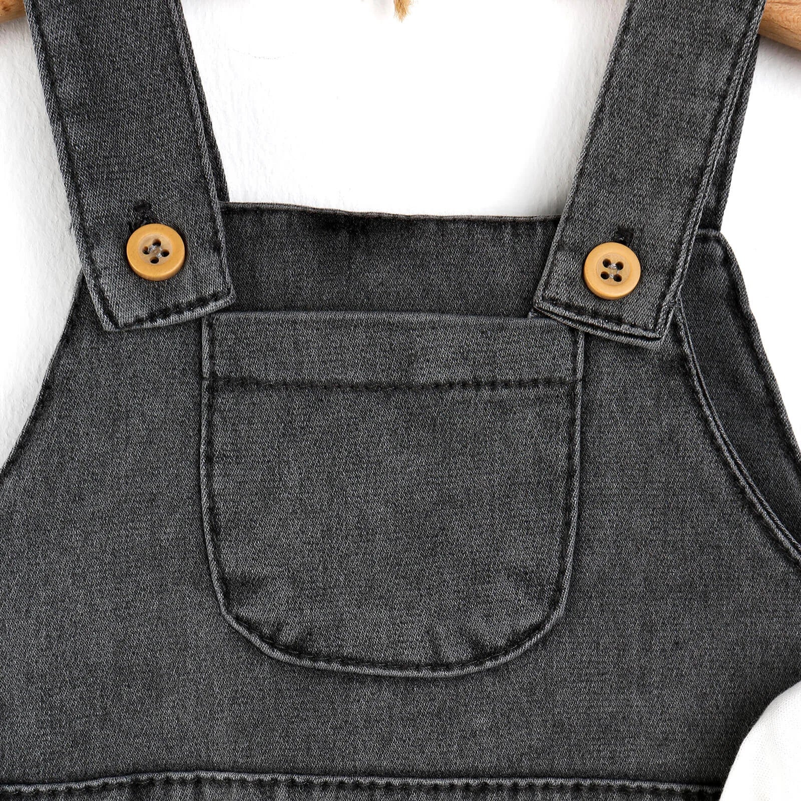 HelloBaby Overall Shorts - Sweatshirt - Anthracite - mezetto ebebek ebebek