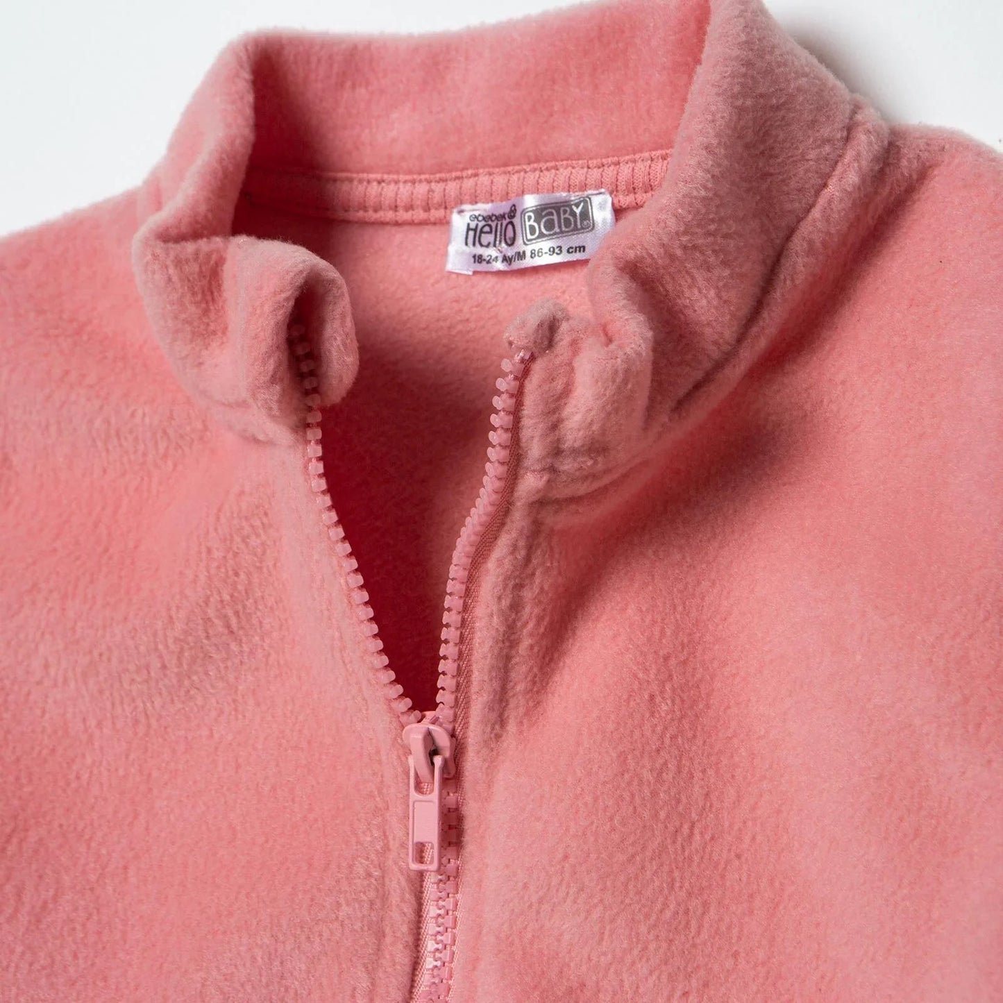 HelloBaby Polar Vest - Light Rose - mezetto ebebek ebebek