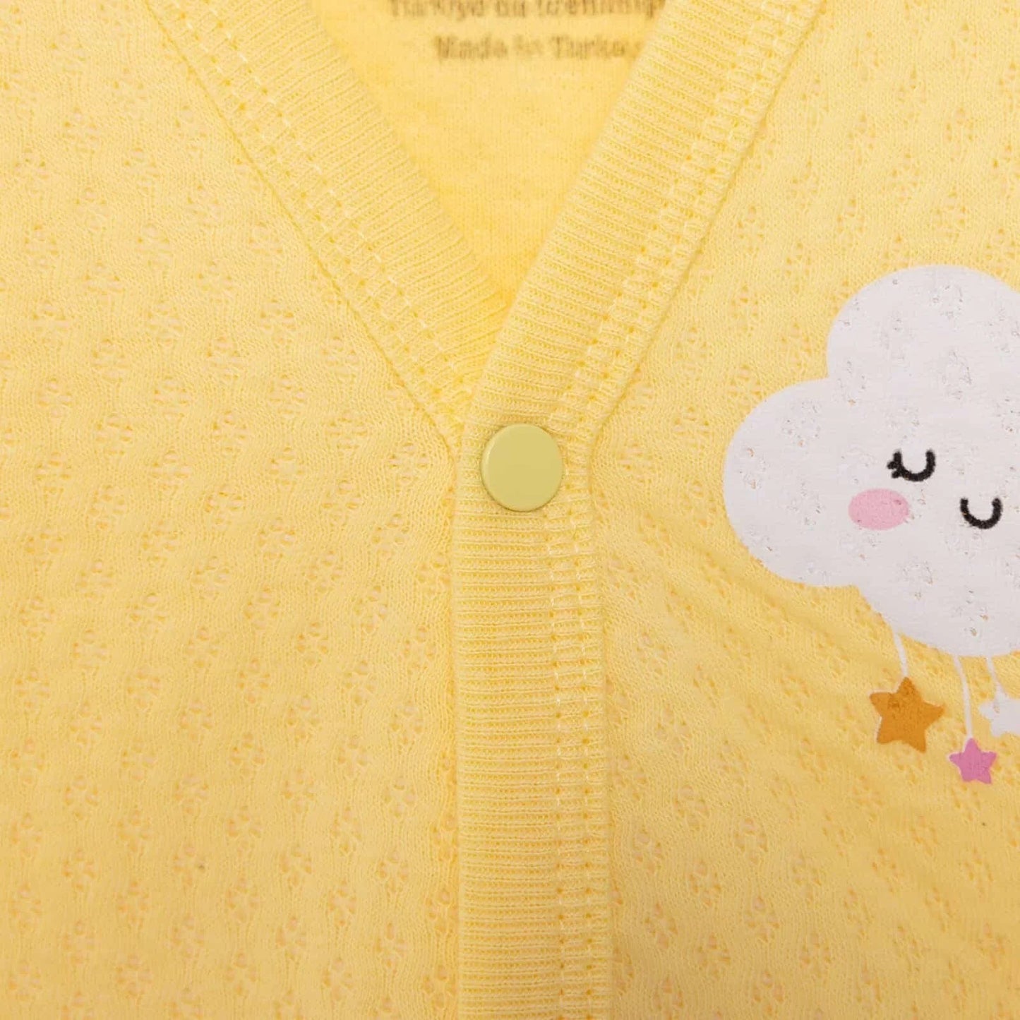 HelloBaby Quilted Vest - Light Yellow - mezetto ebebek ebebek