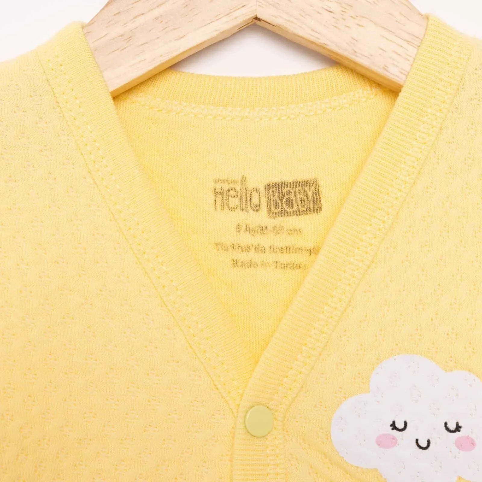 HelloBaby Quilted Vest - Light Yellow - mezetto ebebek ebebek