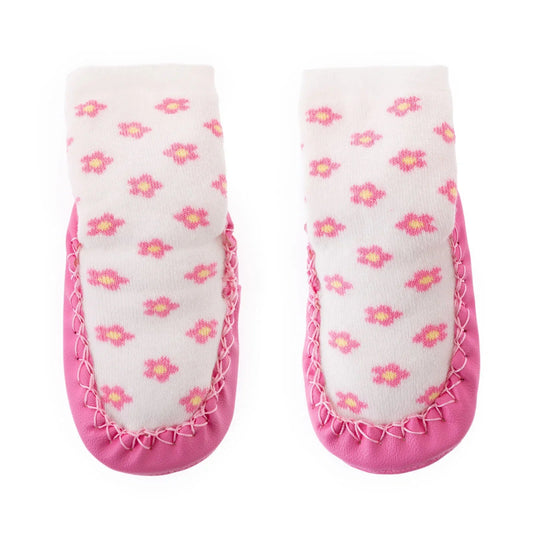 HelloBaby Rattle Socks - Ecru - mezetto ebebek ebebek