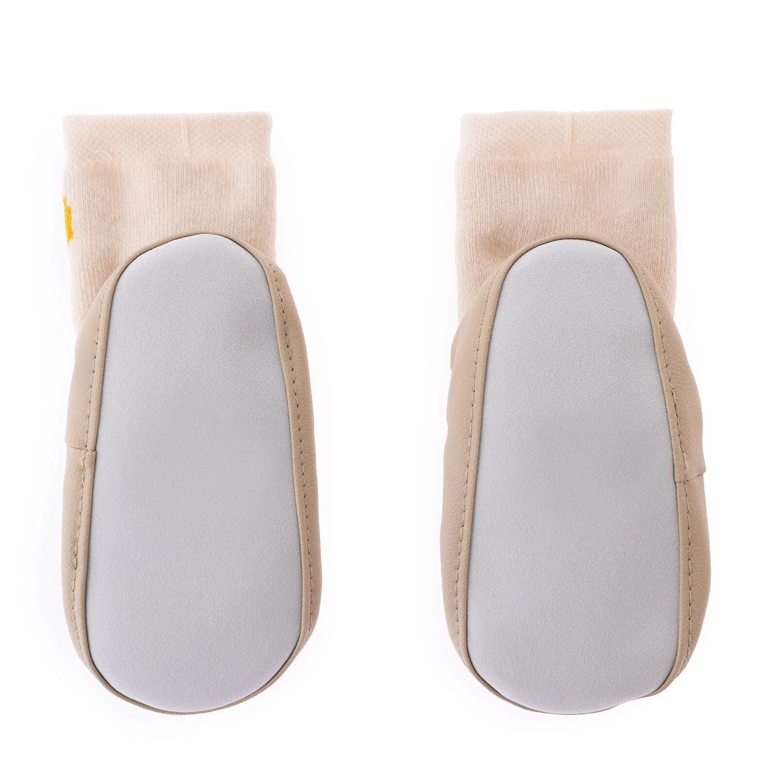 HelloBaby Rattle Socks - Ecru - mezetto ebebek ebebek