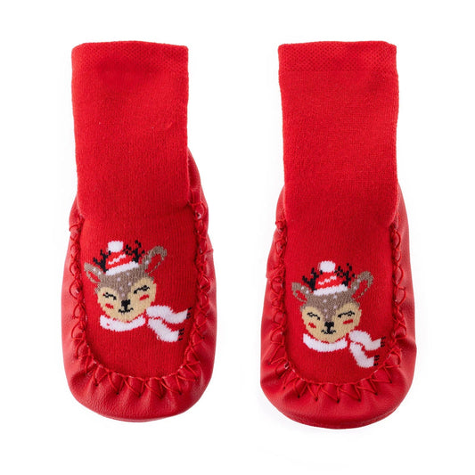 HelloBaby Rattle Socks - Red - mezetto ebebek ebebek