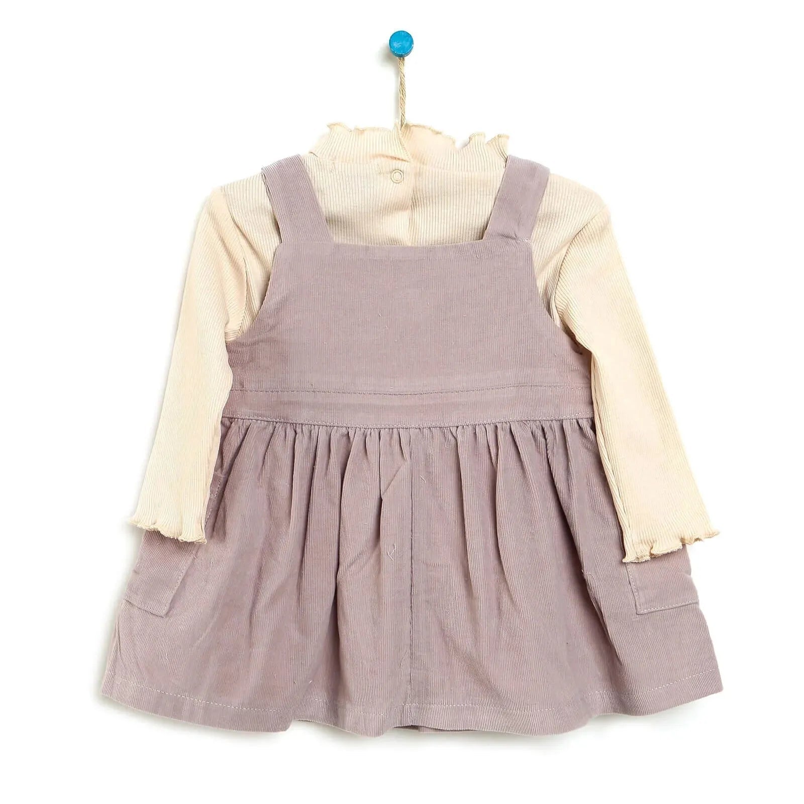 HelloBaby Salopette Skirt - Sweatshirt - Purple - mezetto ebebek ebebek