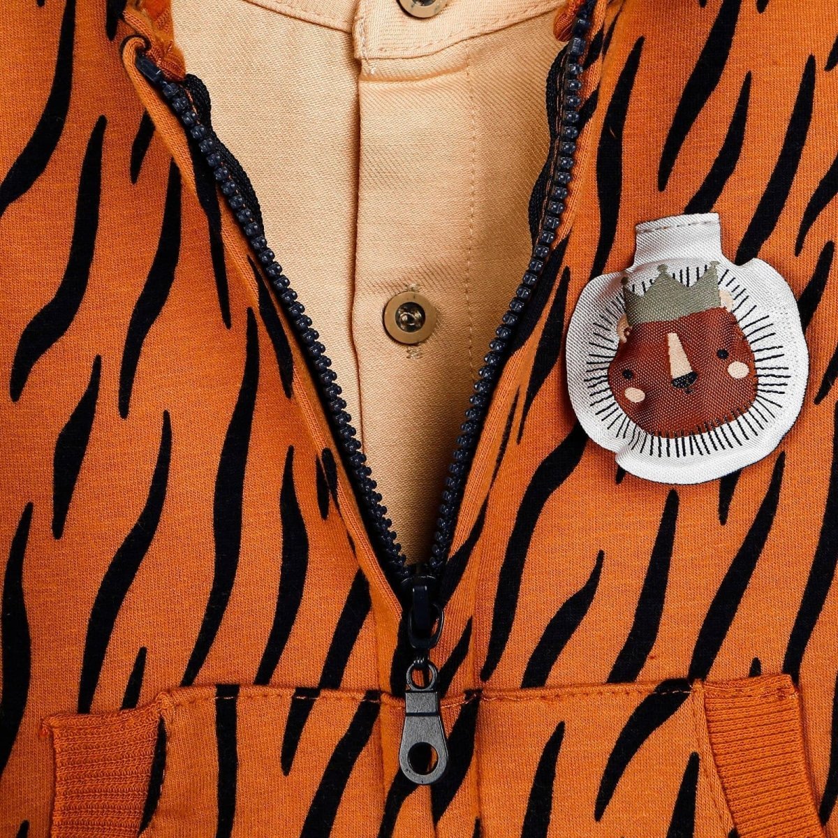 HelloBaby Shirt - Pants - Cardigan - Brown - mezetto ebebek ebebek