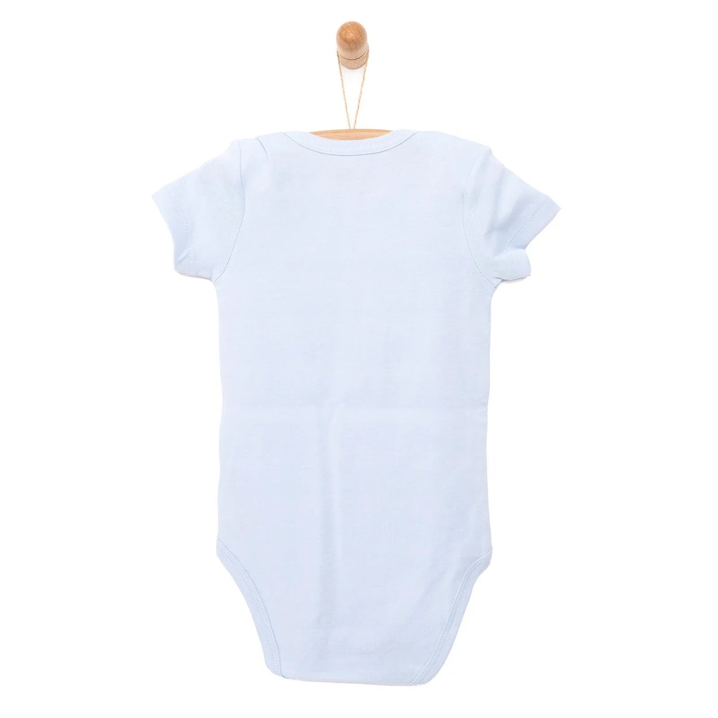 HelloBaby Short Sleeve Bodysuit - Blue - mezetto ebebek ebebek