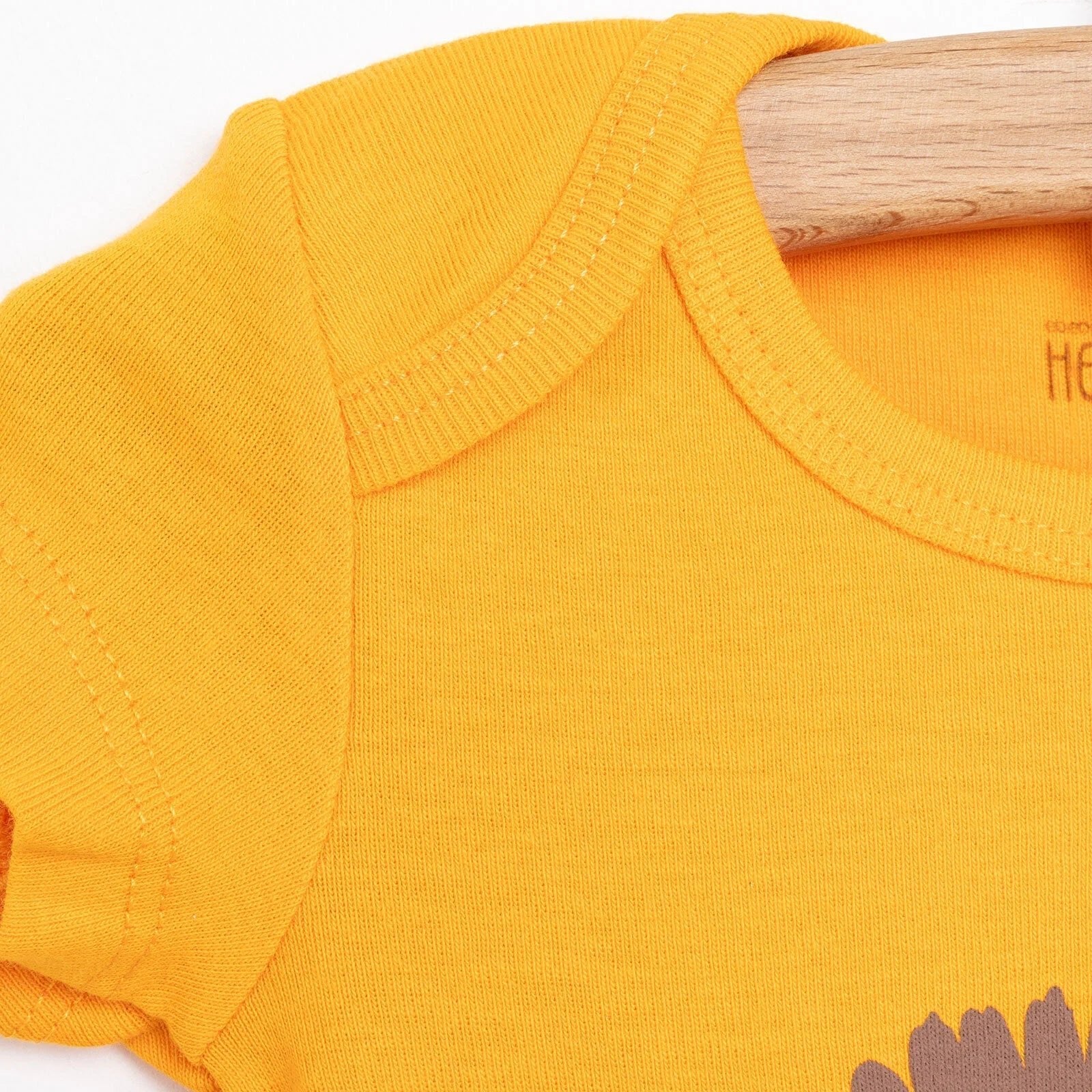 HelloBaby Short Sleeve Bodysuit - Orange - mezetto ebebek ebebek