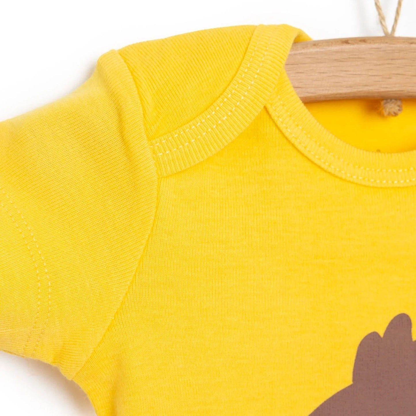 HelloBaby Short Sleeve Bodysuit - Yellow - mezetto ebebek ebebek