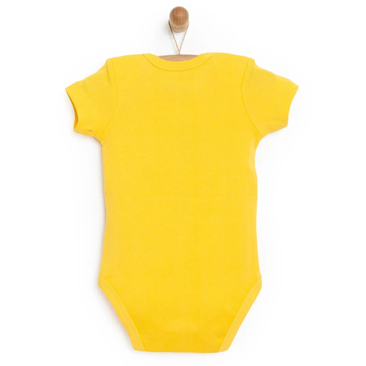 HelloBaby Short Sleeve Bodysuit - Yellow - mezetto ebebek ebebek