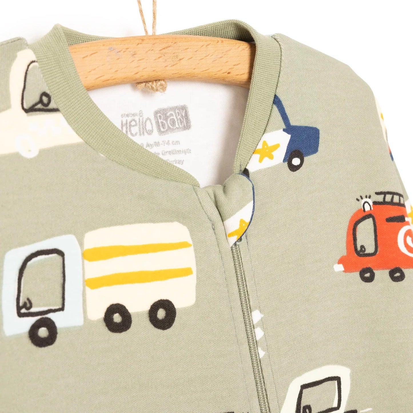 Hellobaby Sleeping Bag 1 Tog - Khaki - mezetto ebebek ebebek
