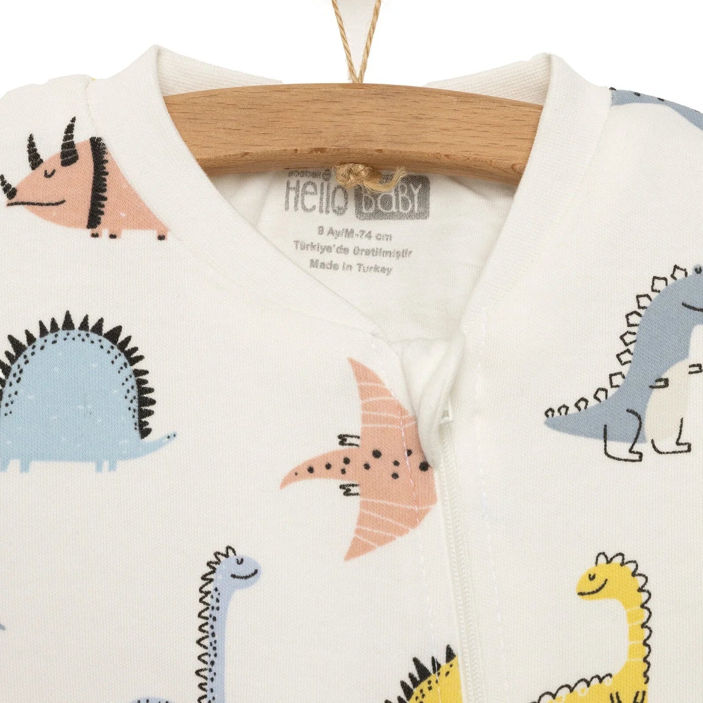HelloBaby Sleepsuit - Ecru - mezetto ebebek ebebek
