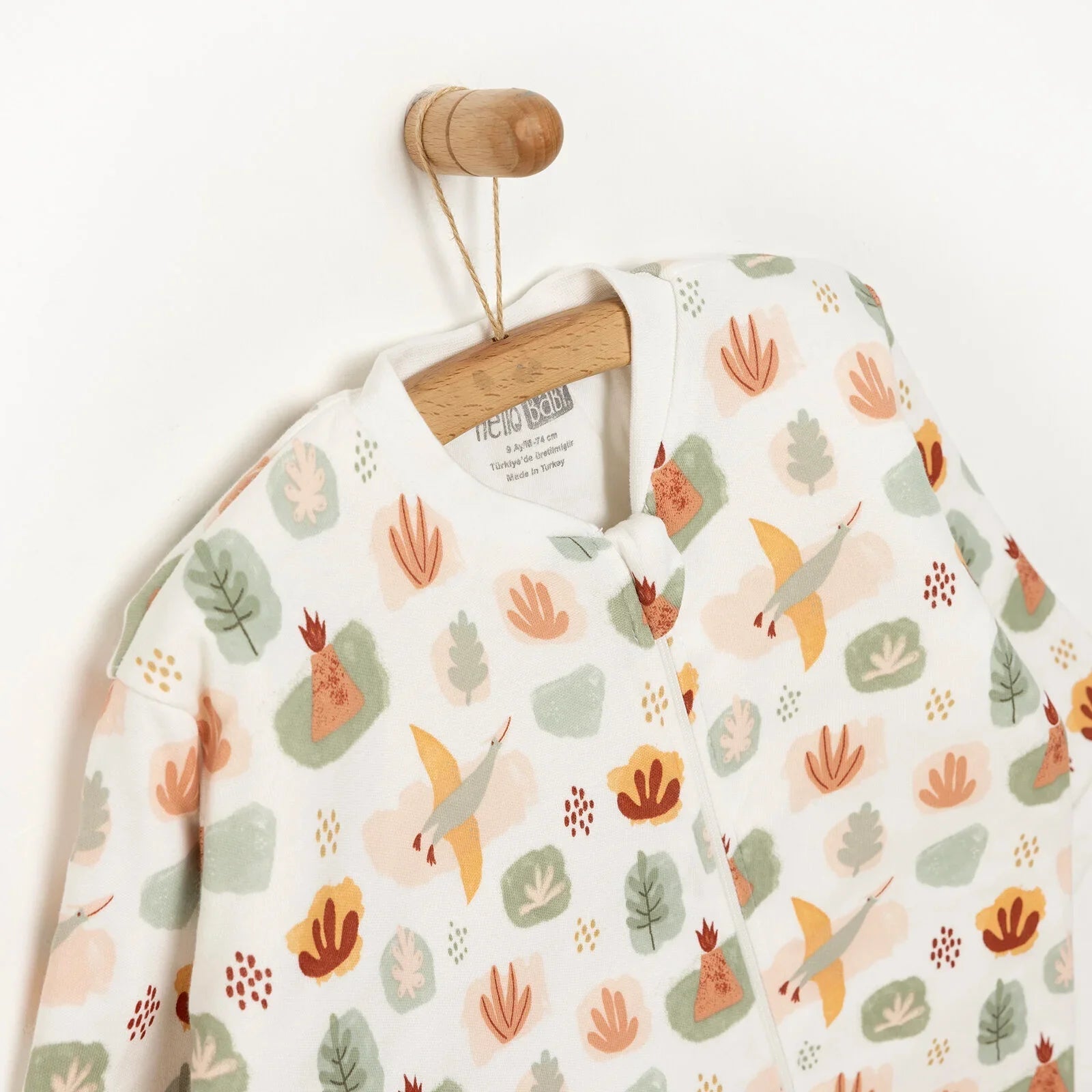 HelloBaby Sleepsuit - Ecru - mezetto ebebek ebebek