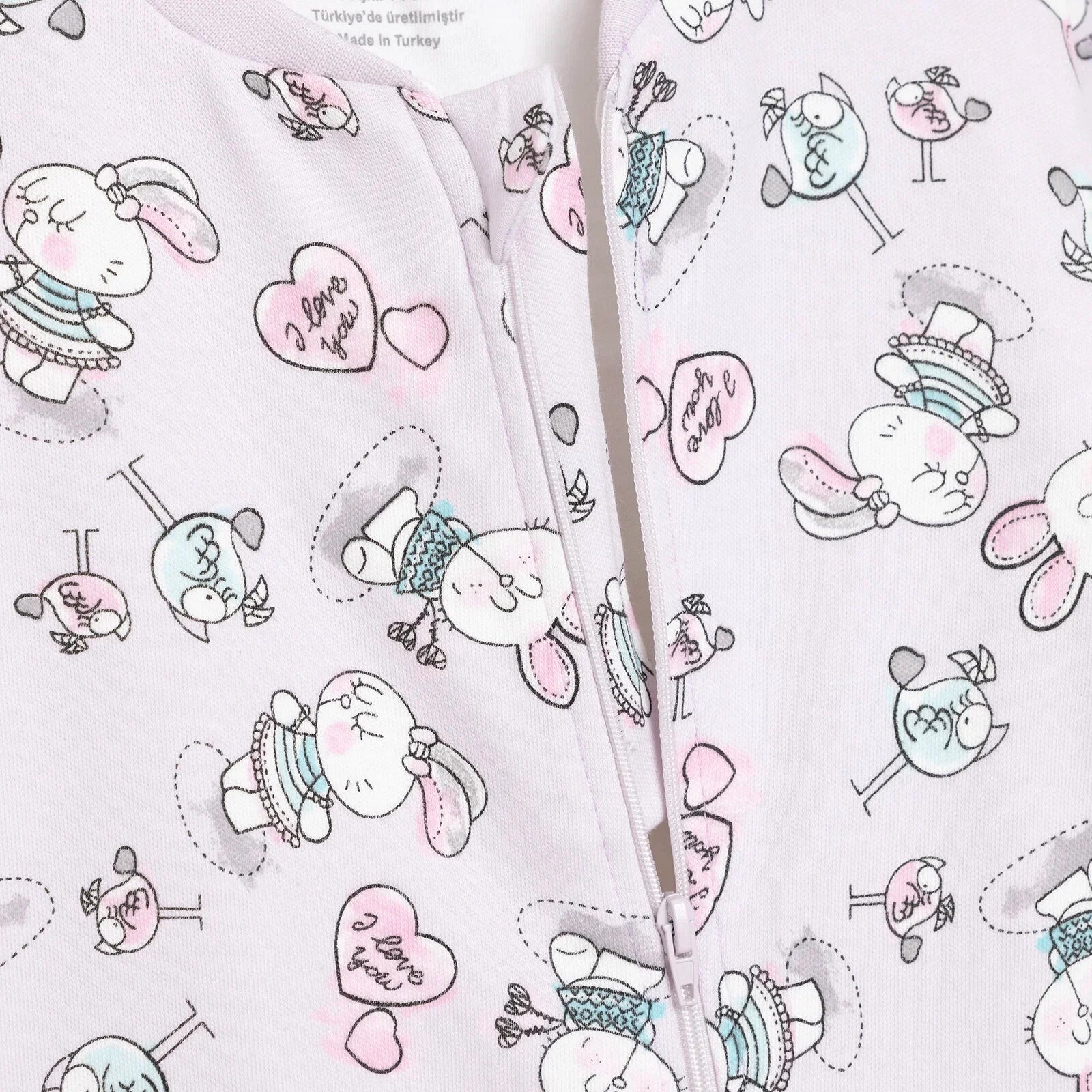 HelloBaby Sleepsuit - Purple - mezetto ebebek ebebek