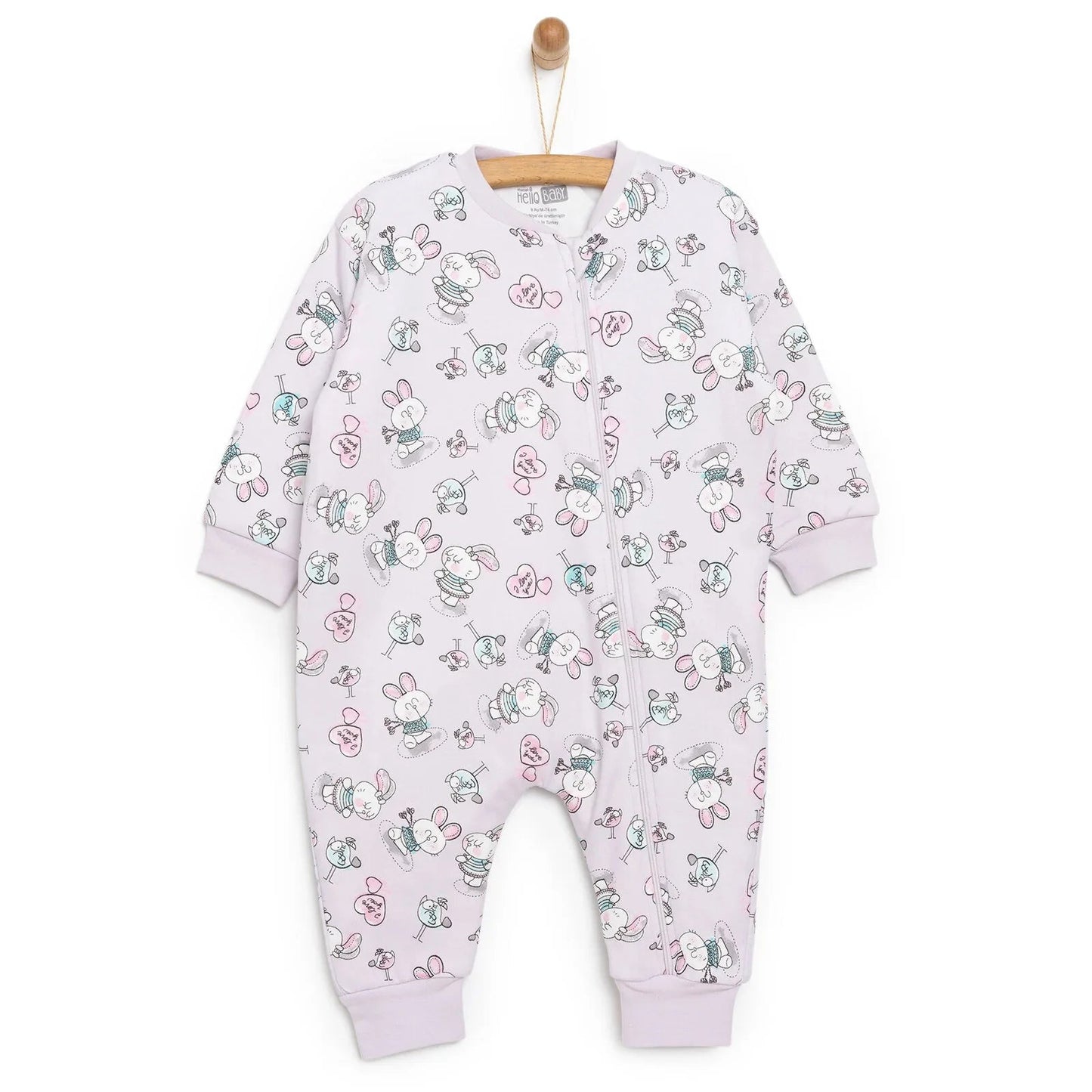 HelloBaby Sleepsuit - Purple - mezetto ebebek ebebek