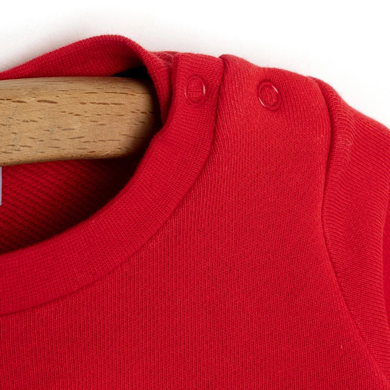 HelloBaby Snowman Sweatshirt - Footed Bottom - Red - mezetto ebebek ebebek