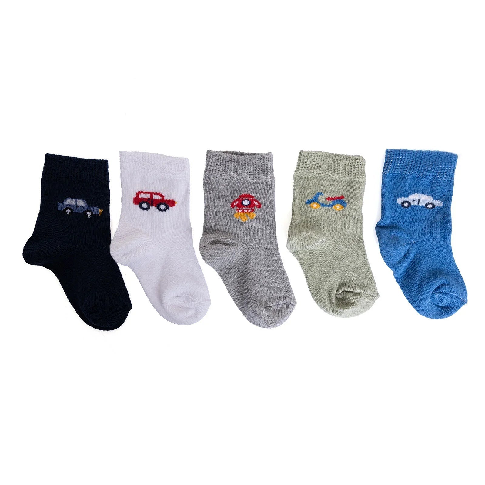 HelloBaby Socks 5 pcs - Blue - mezetto ebebek ebebek