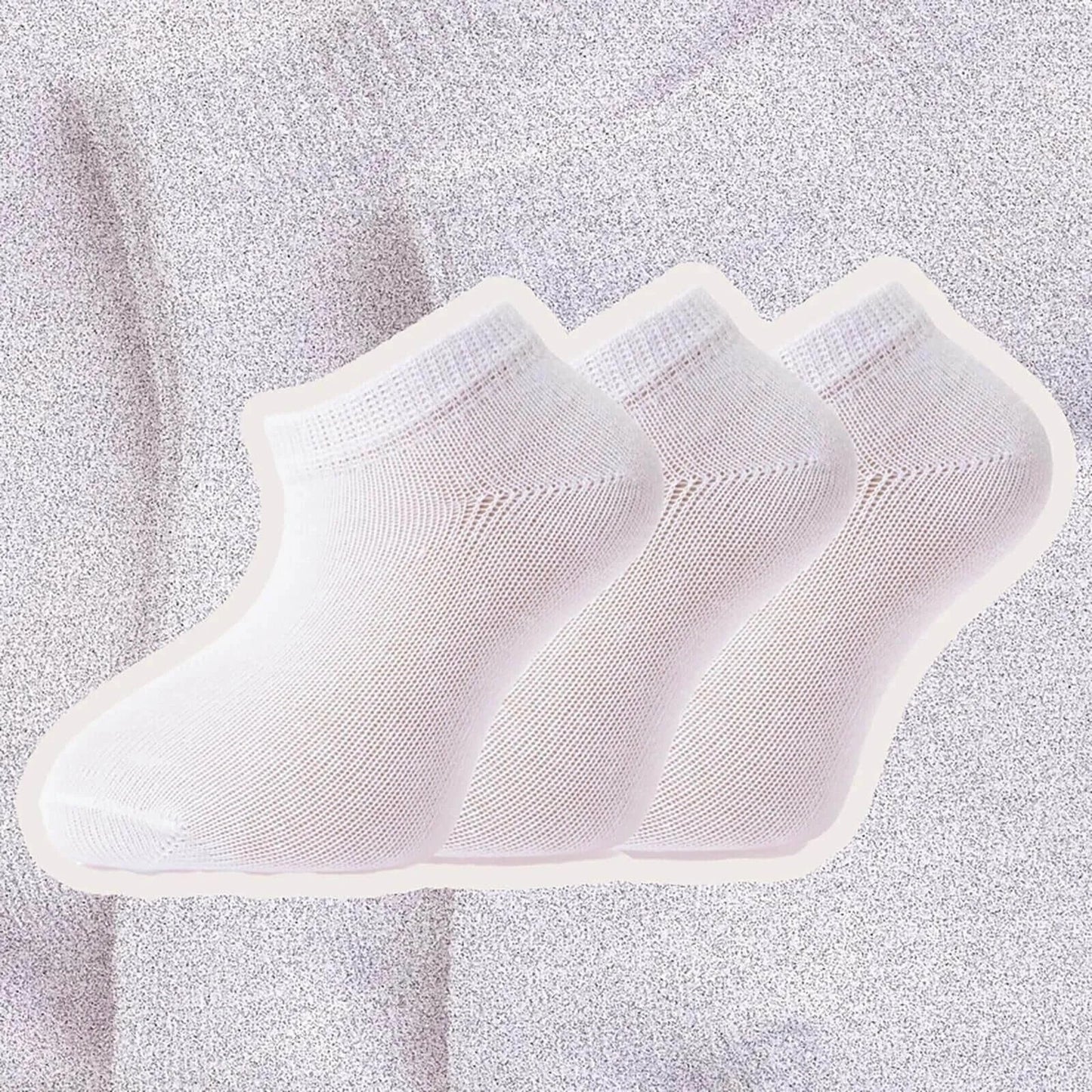 HelloBaby Socks Pack of 3 - White - mezetto ebebek ebebek