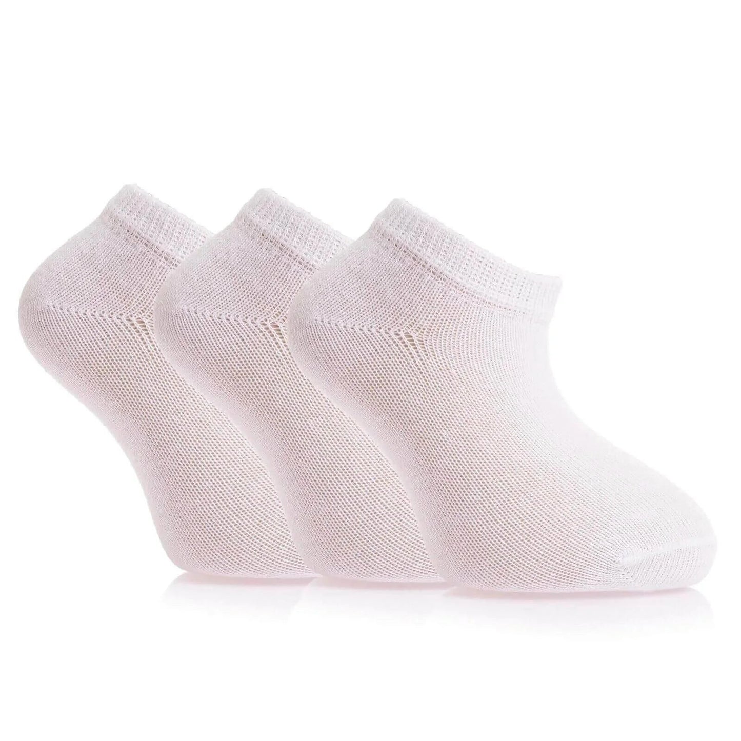 HelloBaby Socks Pack of 3 - White - mezetto ebebek ebebek
