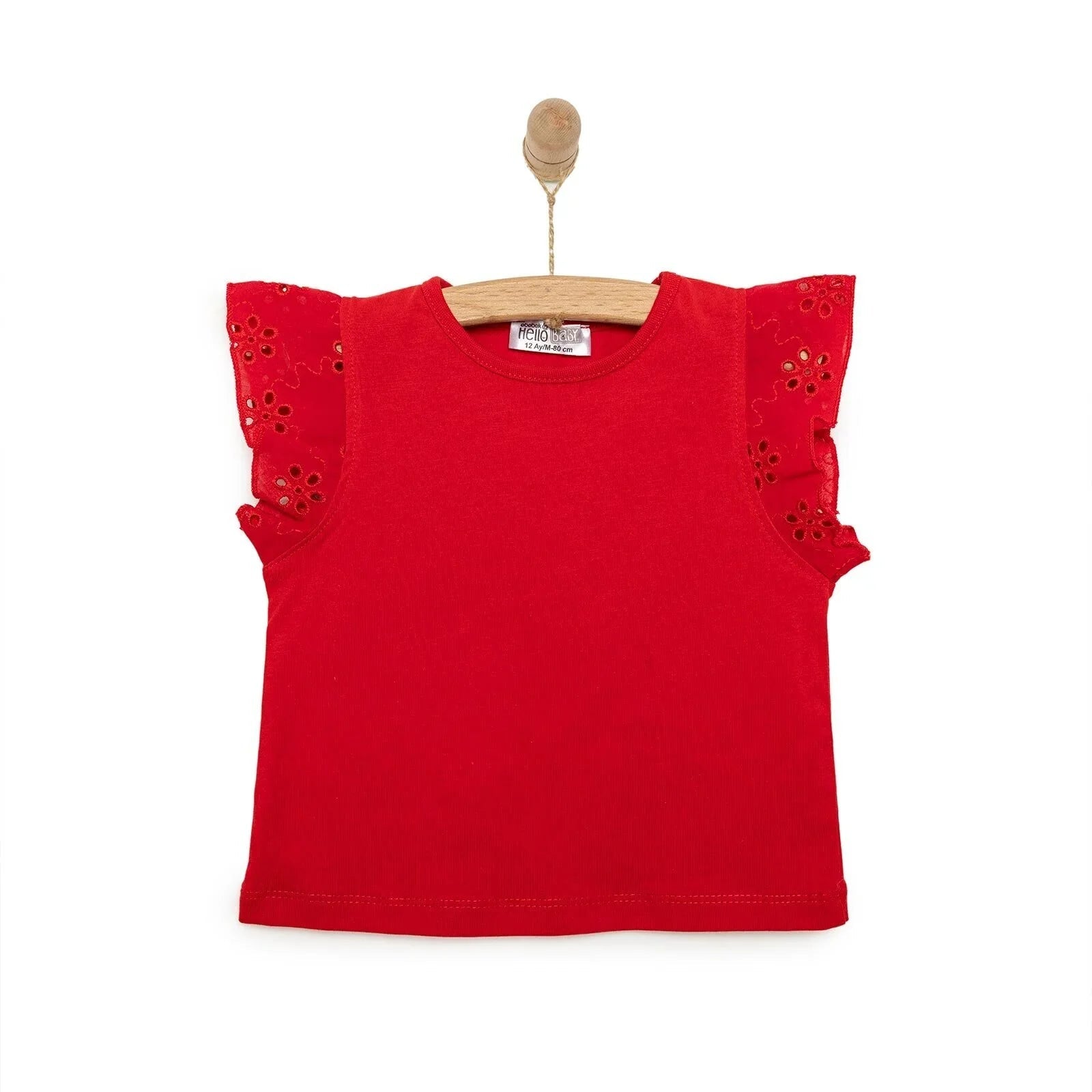 HelloBaby Spring Memories Girl Blouse - Red - mezetto ebebek ebebek