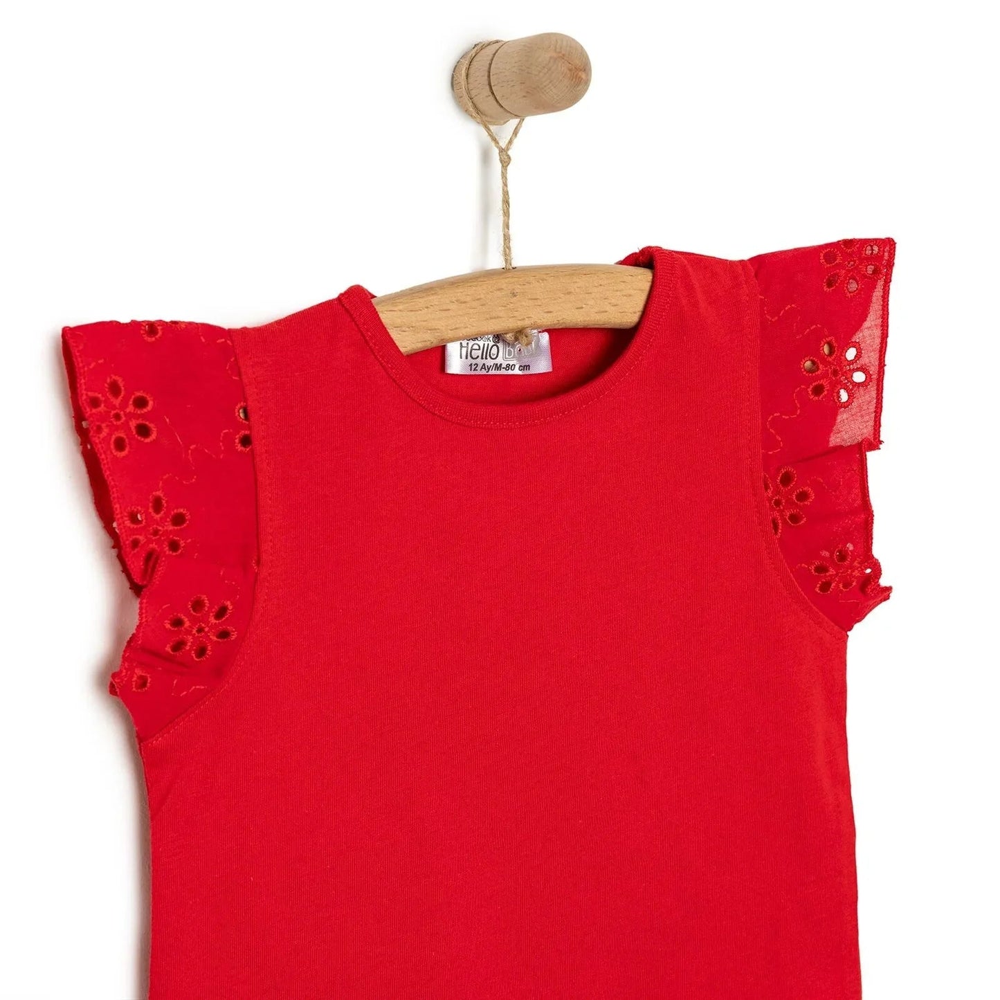 HelloBaby Spring Memories Girl Blouse - Red - mezetto ebebek ebebek