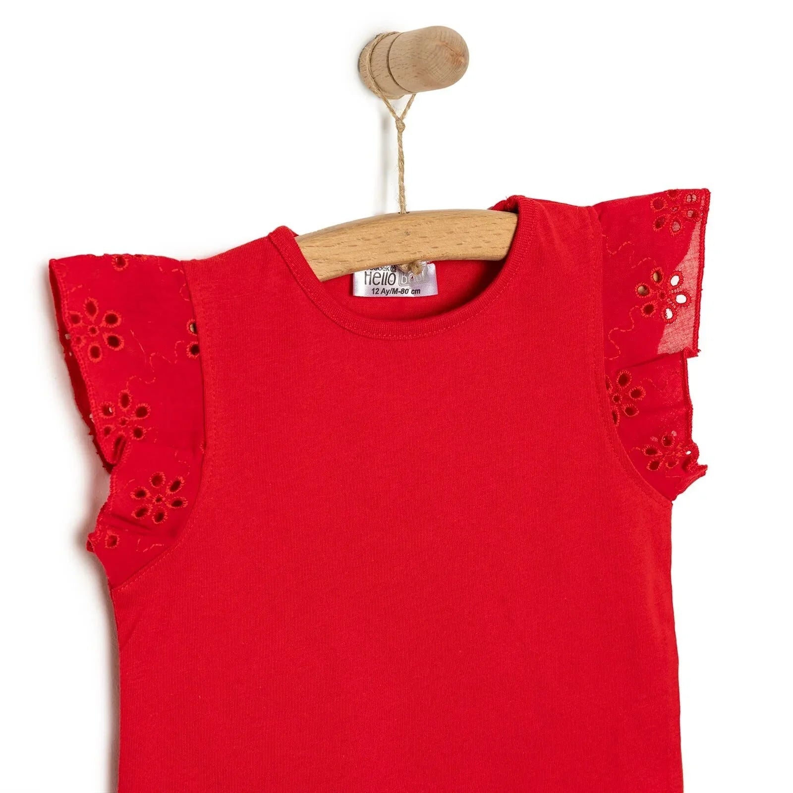 HelloBaby Spring Memories Girl Blouse - Red - mezetto ebebek ebebek
